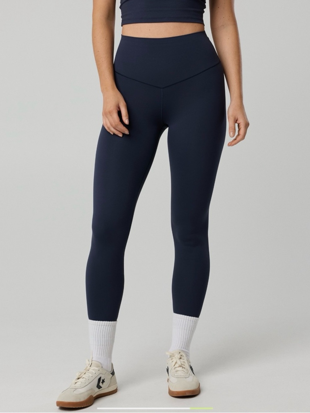 Offline by Aerie Real Me 7/8 Women’s Navy Blue High Waisted Leggings Size Medium